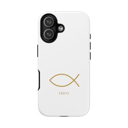 Gold Ichthys Fish Phone Case