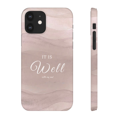 It Is Well Pink Snap Case