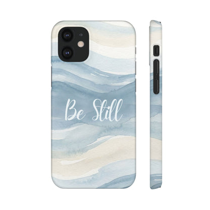 Be Still Blue Watercolour  – Snap Case