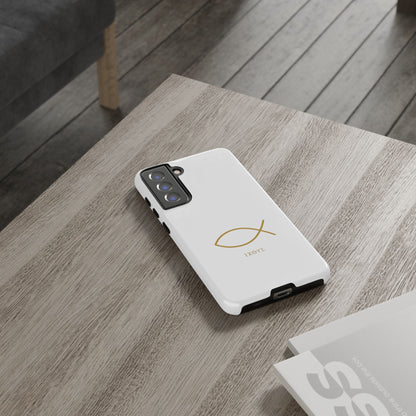 Gold Ichthys Fish Phone Case