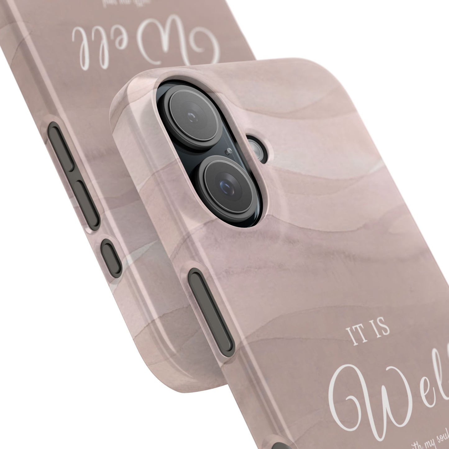 It Is Well Pink Snap Case