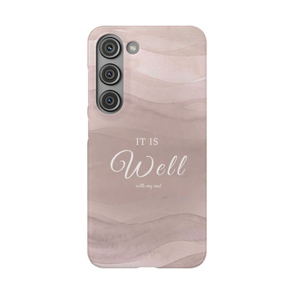 It Is Well Pink Snap Case