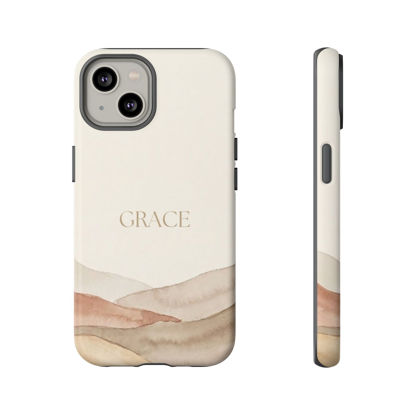 Grace Watercolor Mountains Tough Phone Case