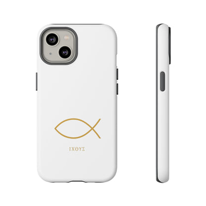 Gold Ichthys Fish Phone Case
