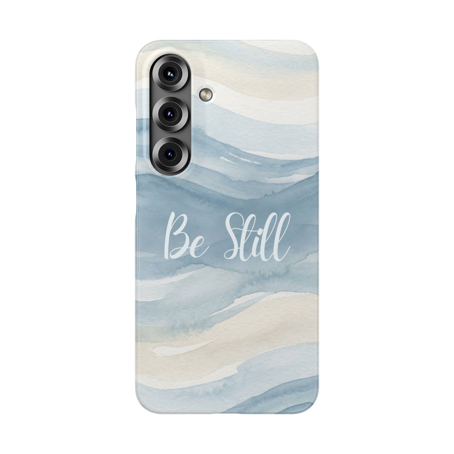 Be Still Blue Watercolour  – Snap Case