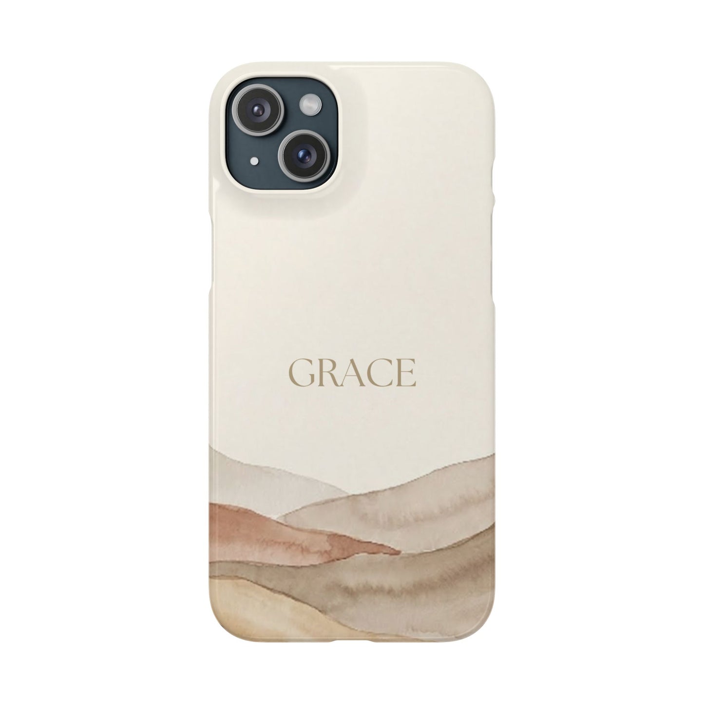 Grace Neutral Watercolour Snap Case