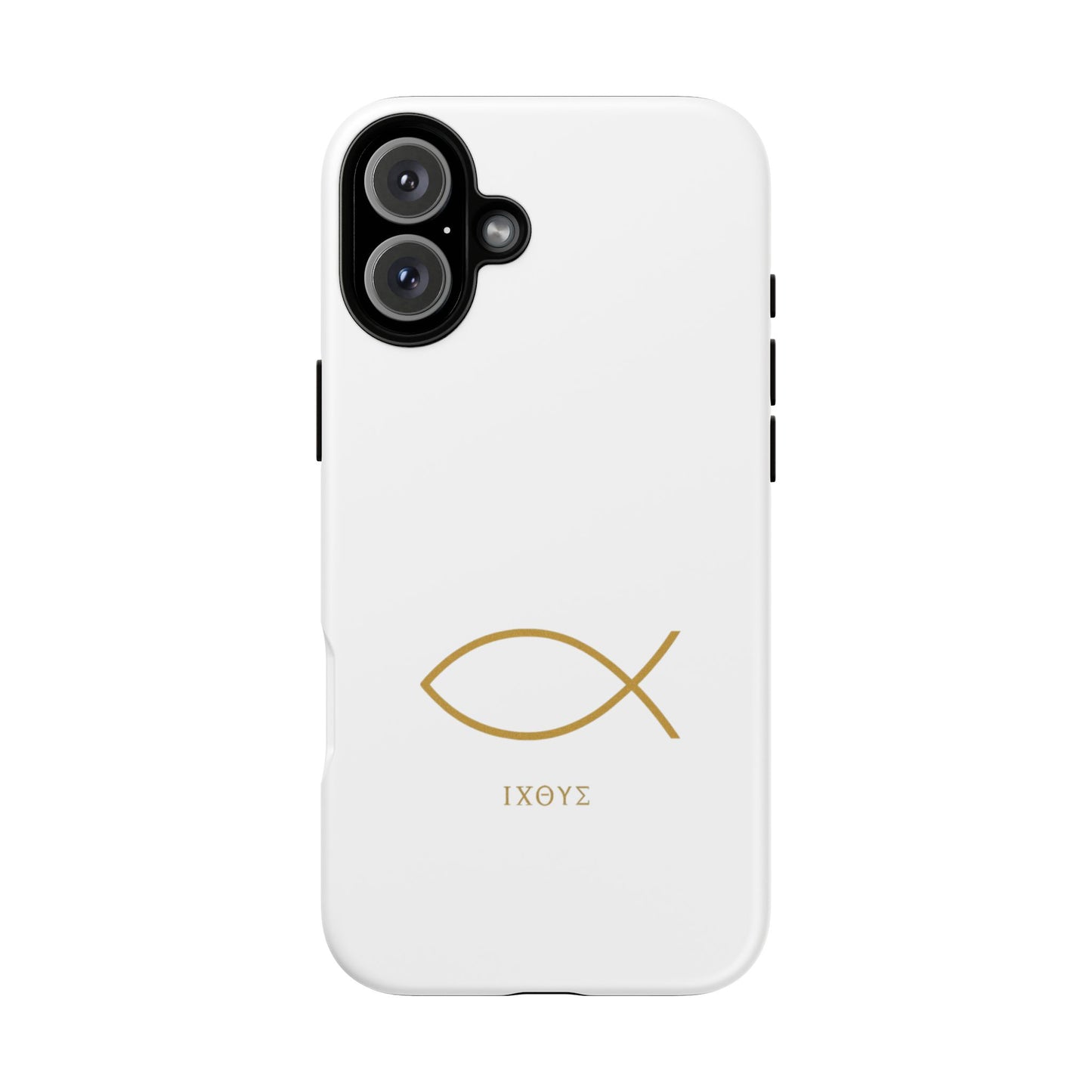 Gold Ichthys Fish Phone Case