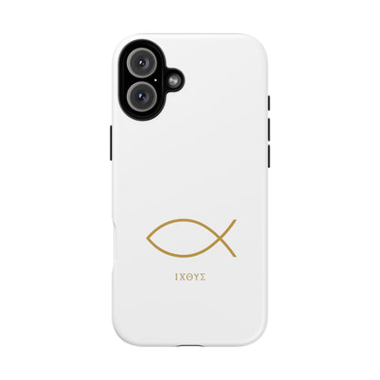 Gold Ichthys Fish Phone Case