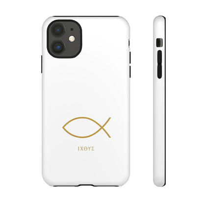 Gold Ichthys Fish Phone Case