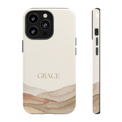 Grace Watercolor Mountains Tough Phone Case