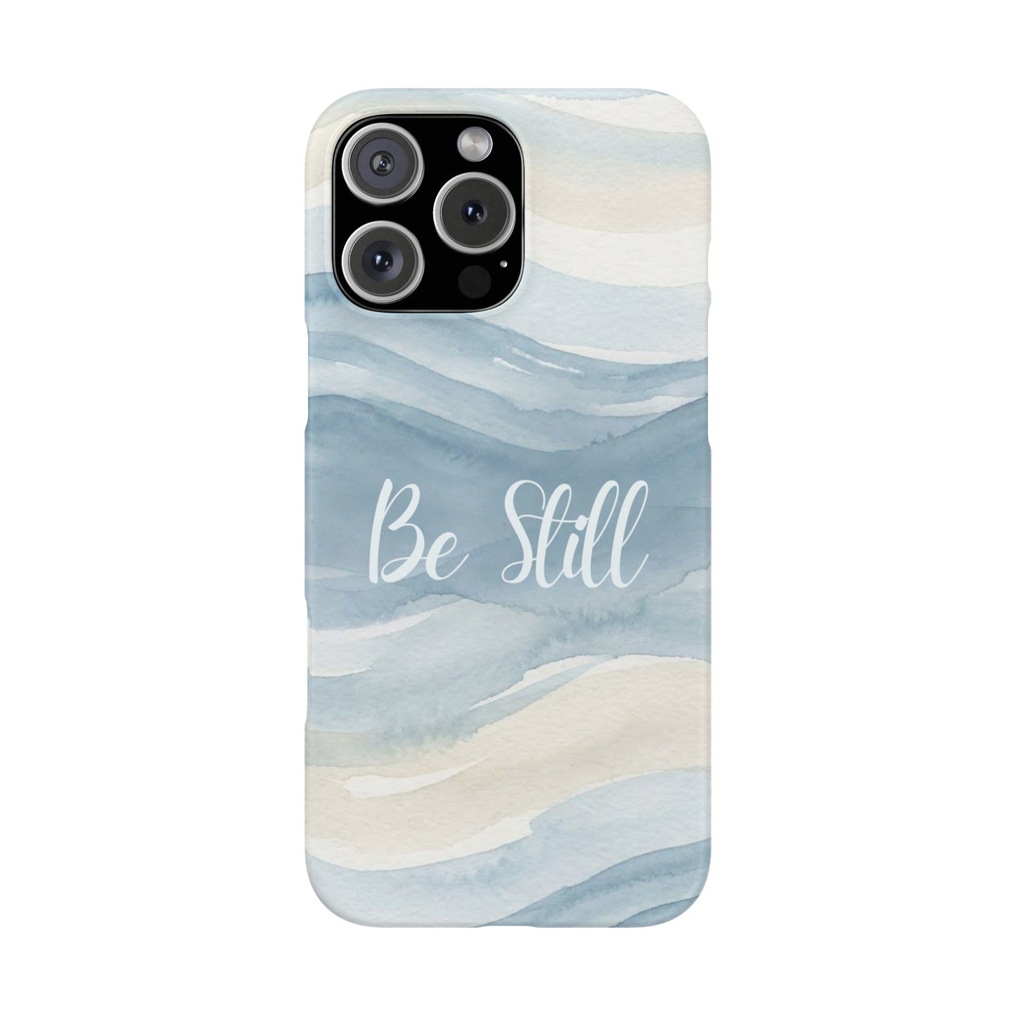 Be Still Blue Watercolour  – Snap Case
