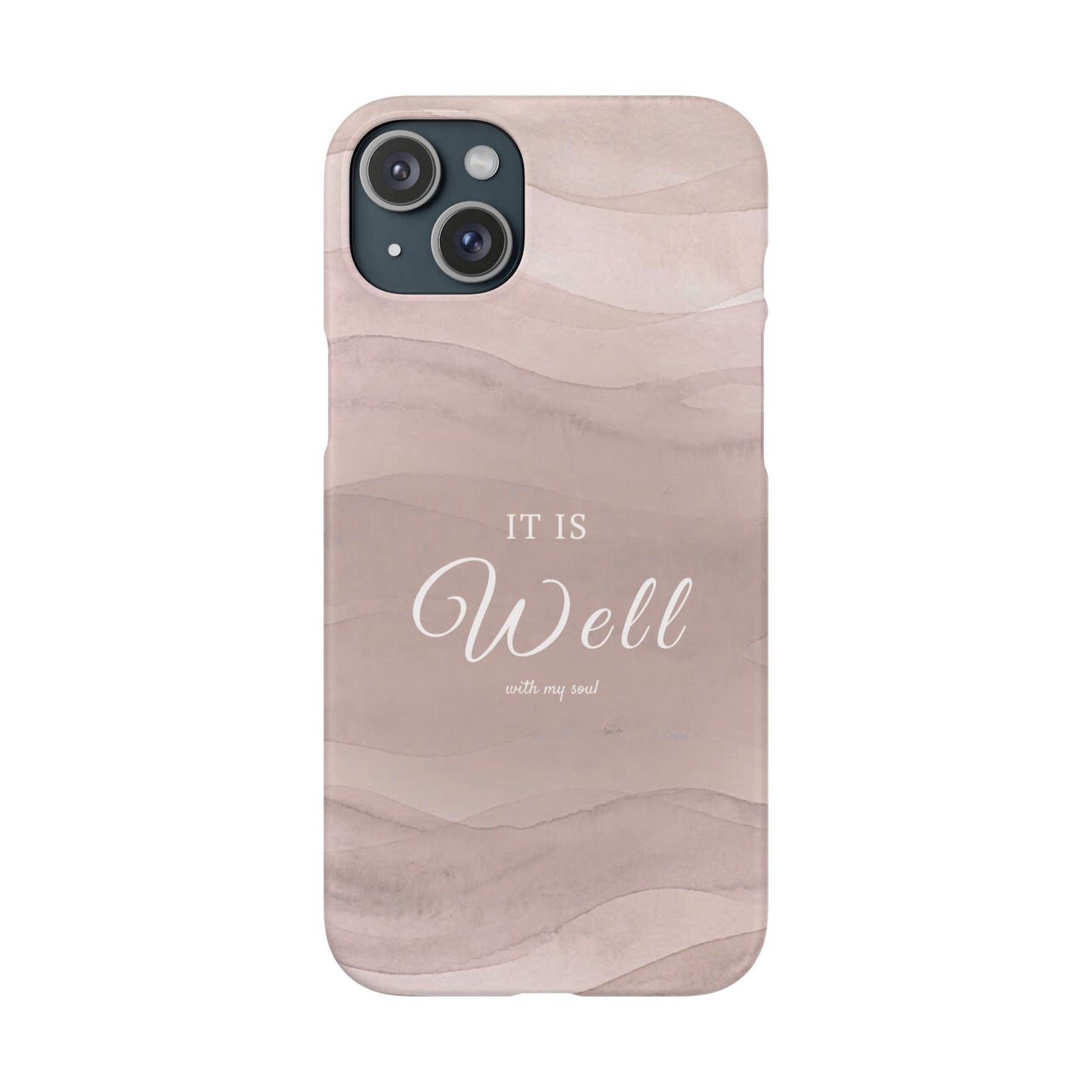 It Is Well Pink Snap Case