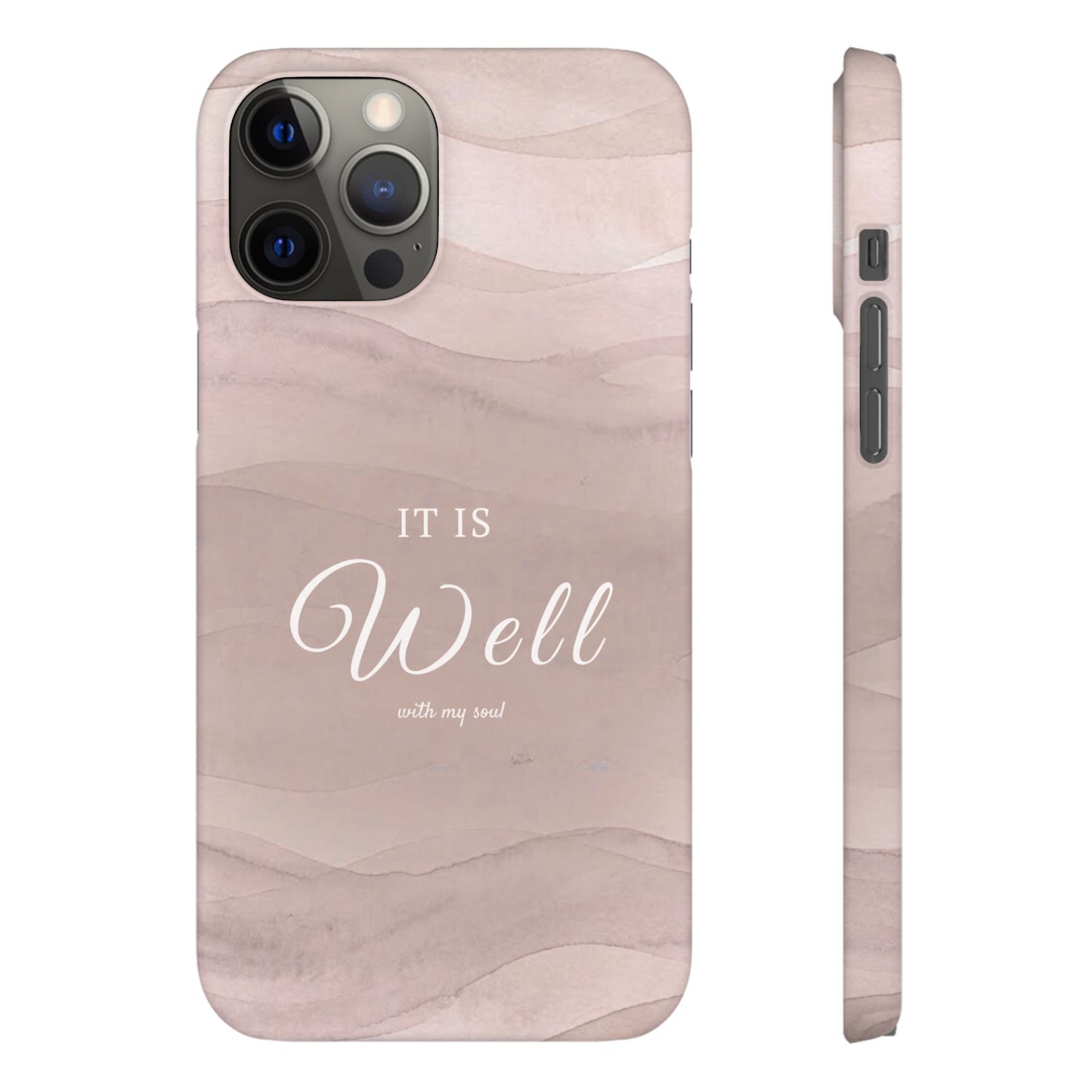 It Is Well Pink Snap Case
