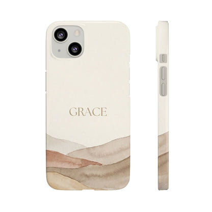 Grace Neutral Watercolour Snap Case