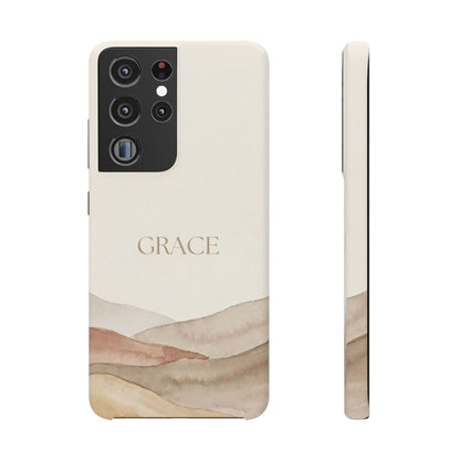 Grace Neutral Watercolour Snap Case