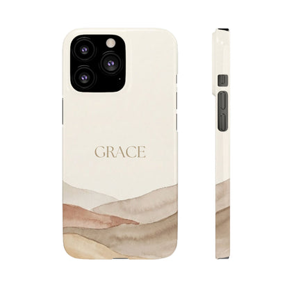 Grace Neutral Watercolour Snap Case