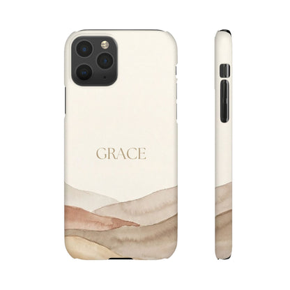 Grace Neutral Watercolour Snap Case
