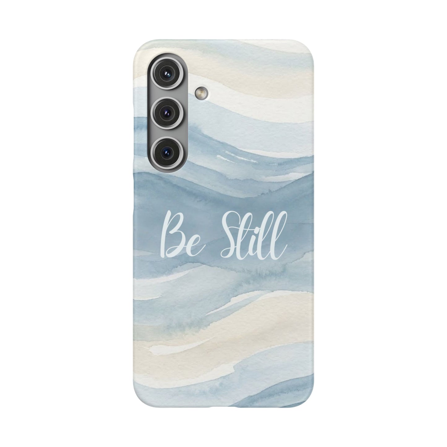 Be Still Blue Watercolour  – Snap Case