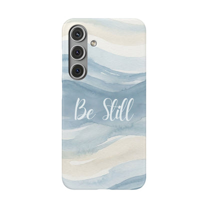 Be Still Blue Watercolour  – Snap Case