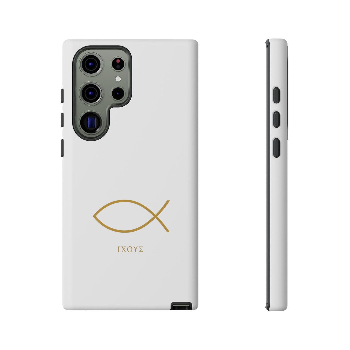 Gold Ichthys Fish Phone Case