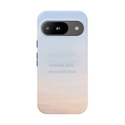 Anxious Girl, Peaceful God Phone Case
