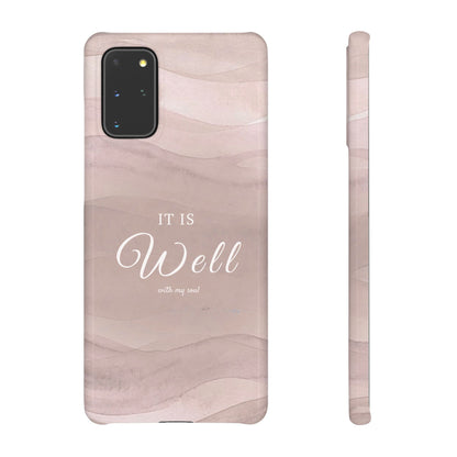 It Is Well Pink Snap Case
