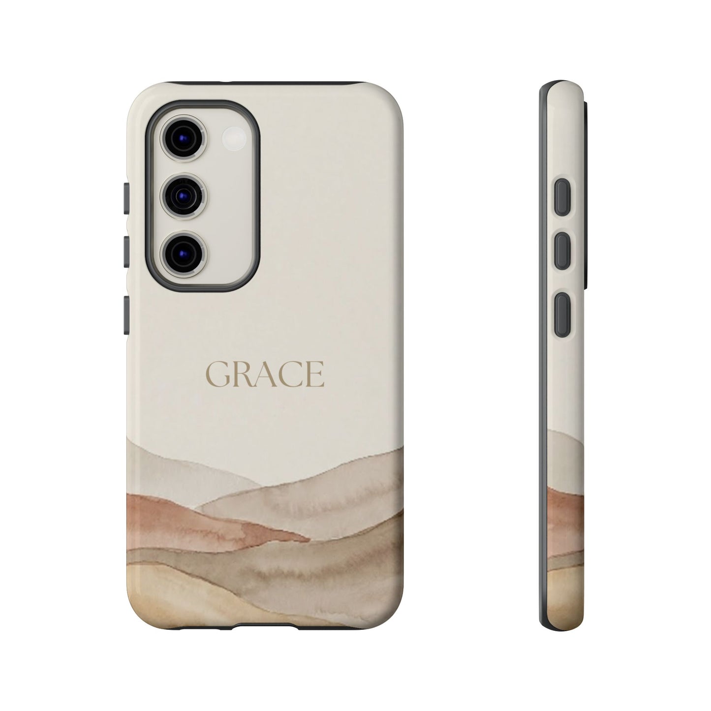 Grace Watercolor Mountains Tough Phone Case
