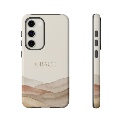 Grace Watercolor Mountains Tough Phone Case