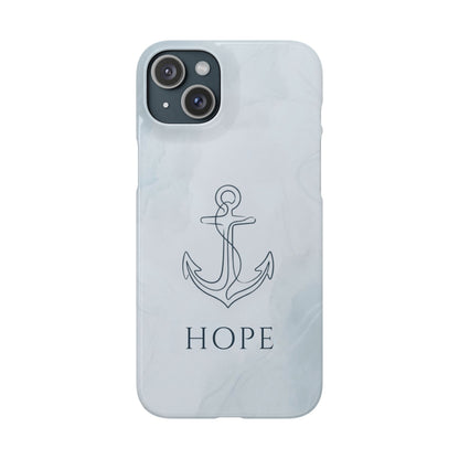 Hope Marble Nautical Snap Case