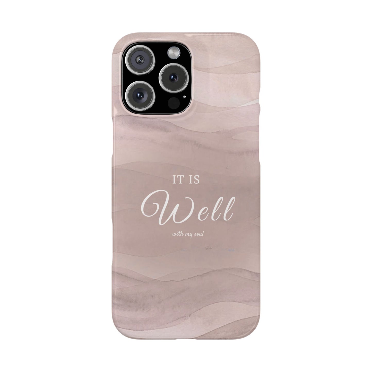 It Is Well Pink Snap Case