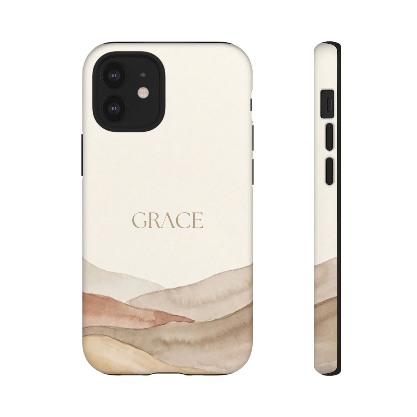 Grace Watercolor Mountains Tough Phone Case