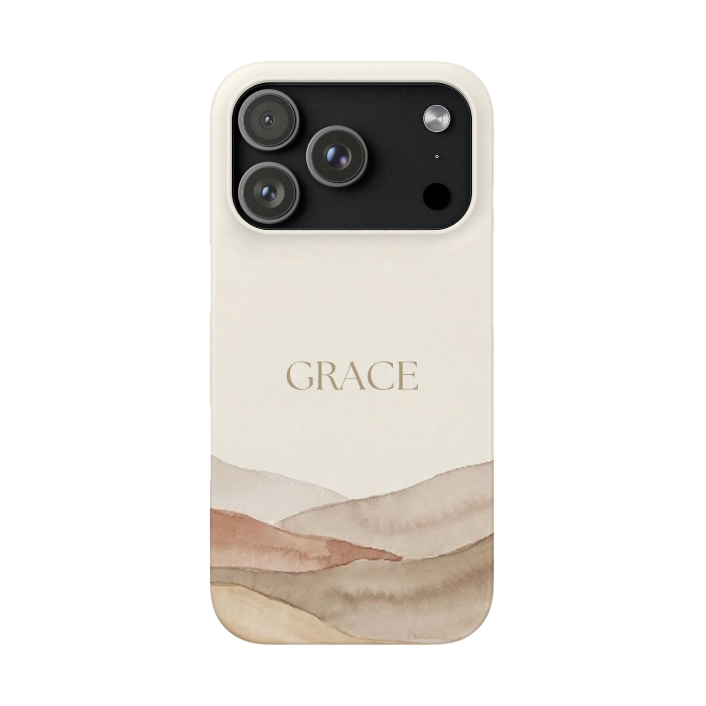 Grace Neutral Watercolour Snap Case