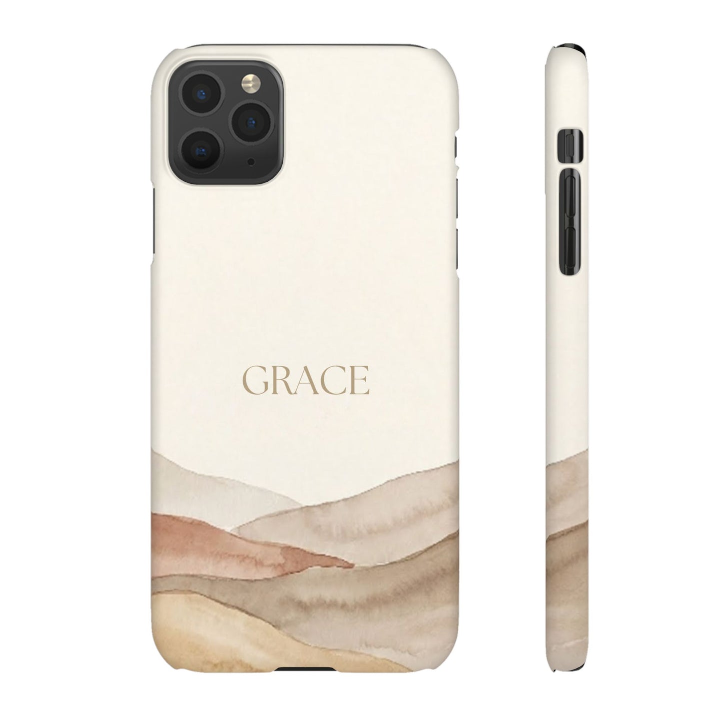 Grace Neutral Watercolour Snap Case