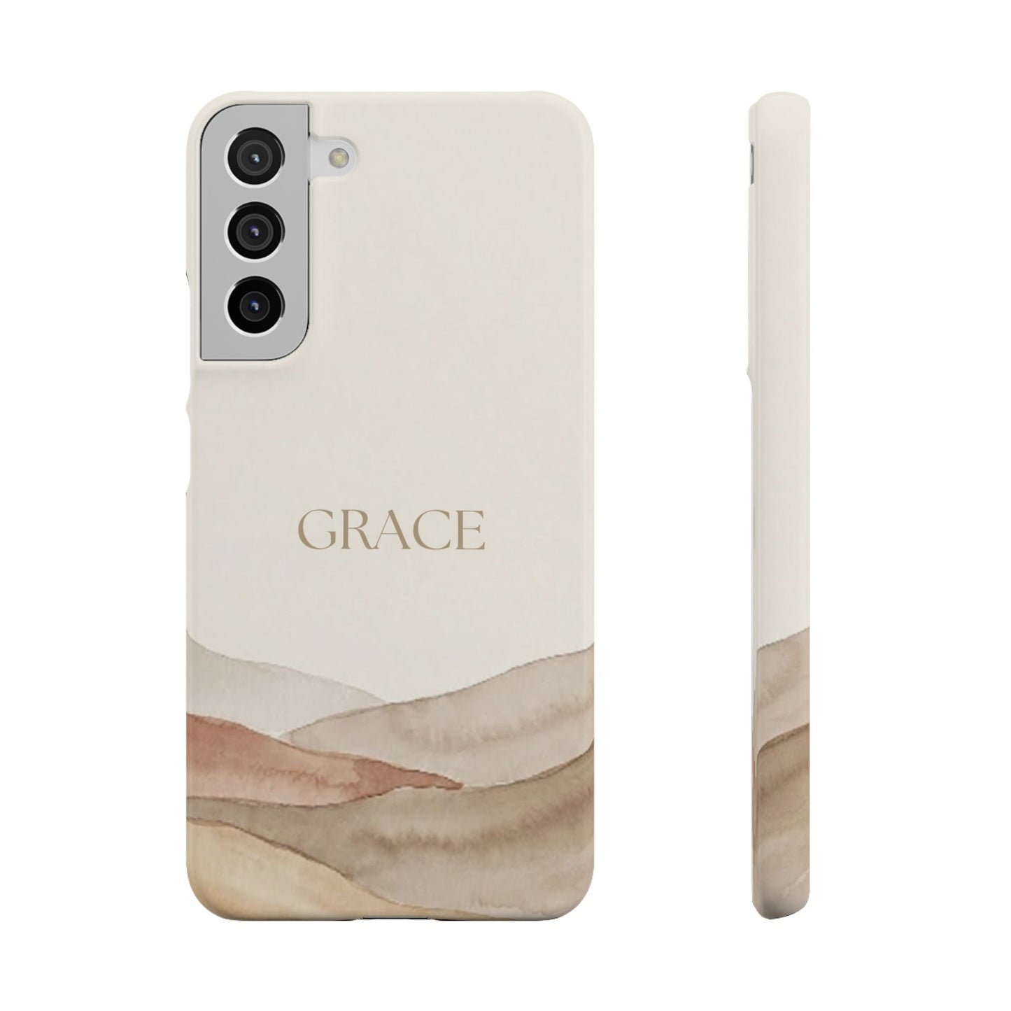 Grace Neutral Watercolour Snap Case