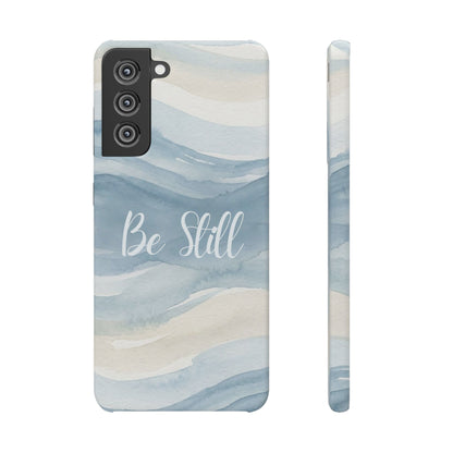 Be Still Blue Watercolour  – Snap Case