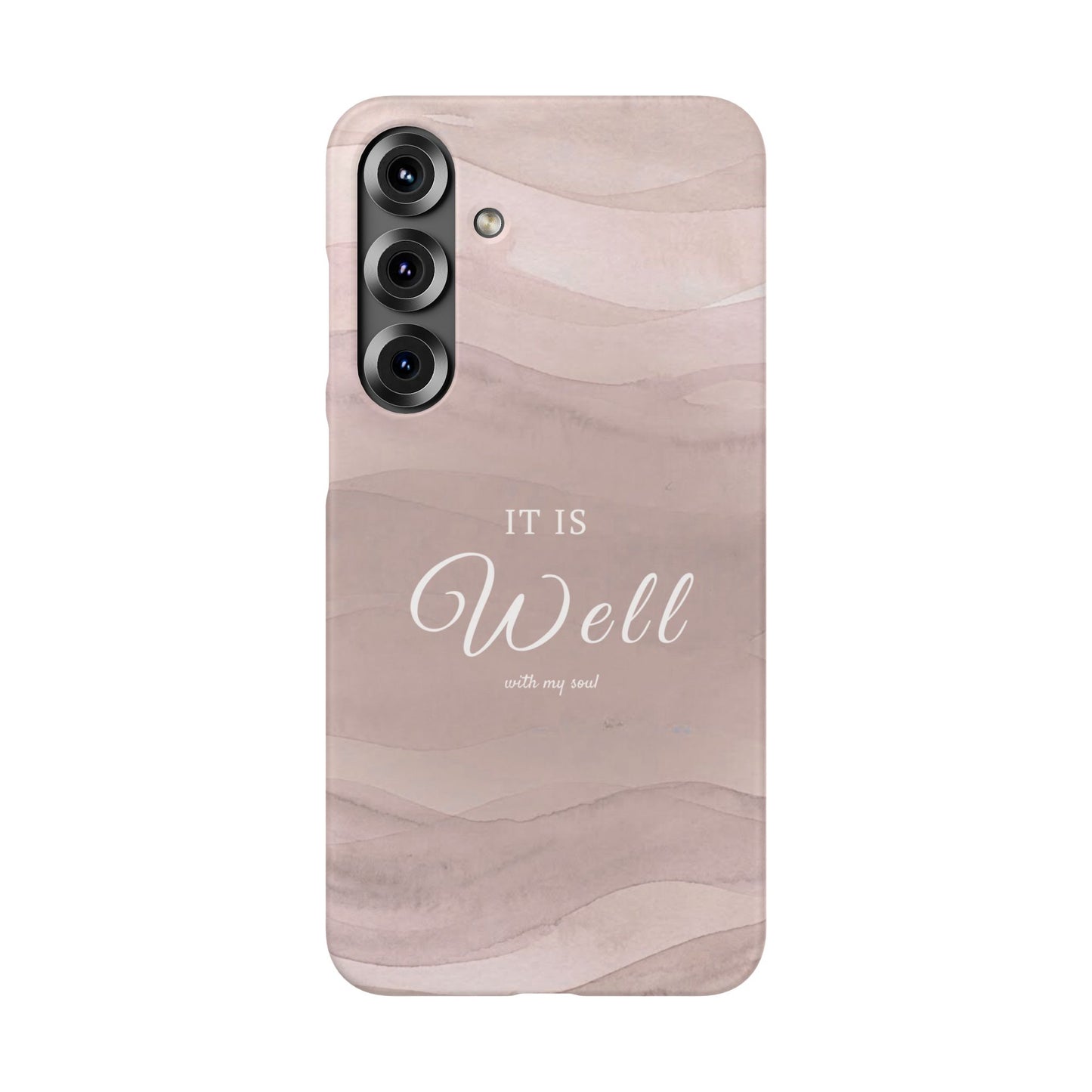It Is Well Pink Snap Case