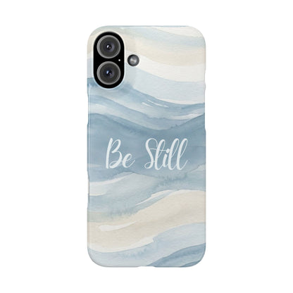 Be Still Blue Watercolour  – Snap Case