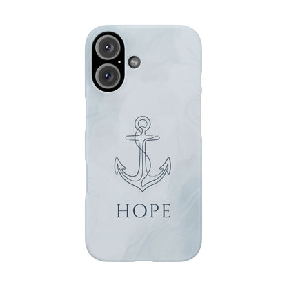 Hope Marble Nautical Snap Case