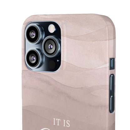 It Is Well Pink Snap Case