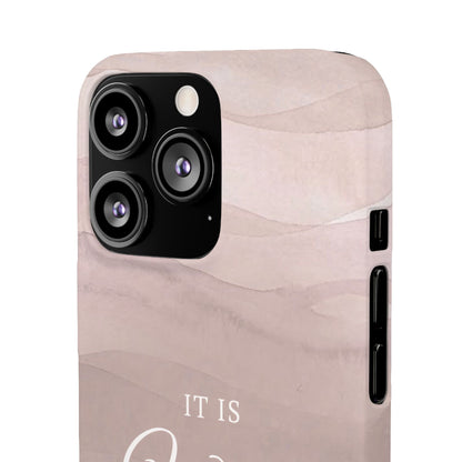 It Is Well Pink Snap Case