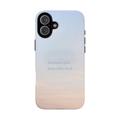 Anxious Girl, Peaceful God Phone Case