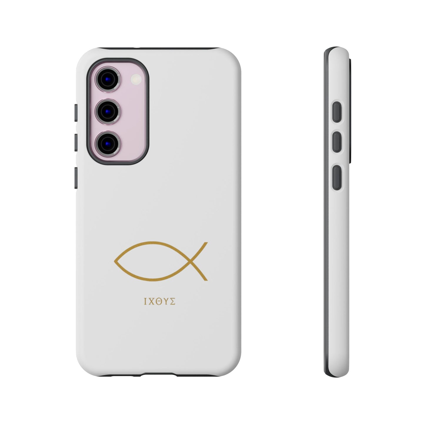 Gold Ichthys Fish Phone Case