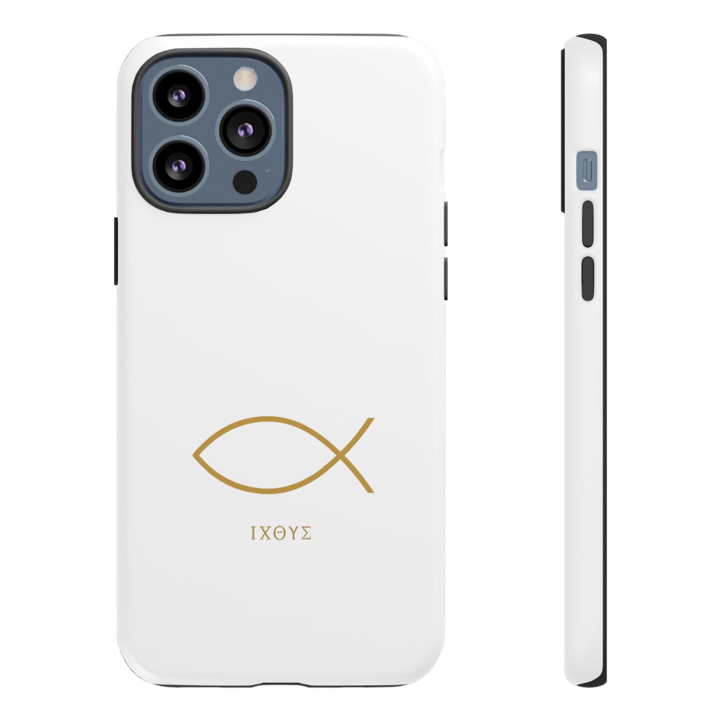 Gold Ichthys Fish Phone Case