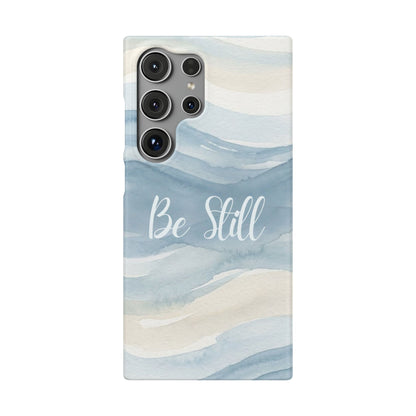 Be Still Blue Watercolour  – Snap Case