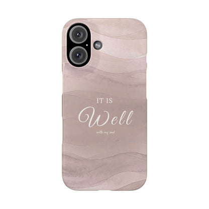 It Is Well Pink Snap Case