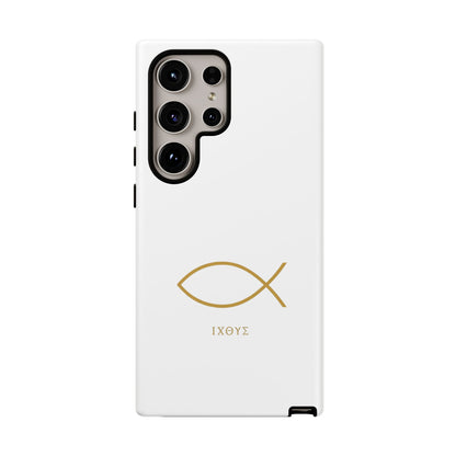 Gold Ichthys Fish Phone Case