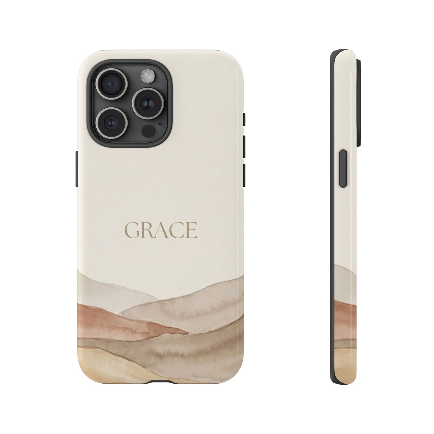 Grace Watercolor Mountains Tough Phone Case