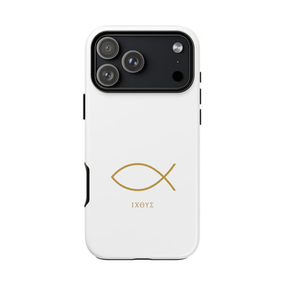 Gold Ichthys Fish Phone Case