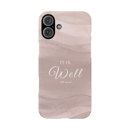 It Is Well Pink Snap Case