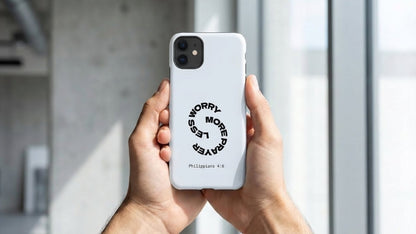 Pray More, Worry Less - Philippians 4:6 Snap Case